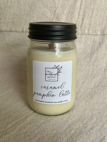Caramel Pumpkin Latte |  Soy Wooden Wick Candle