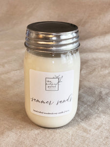 Summer Sands | Soy Wooden Wick Candle
