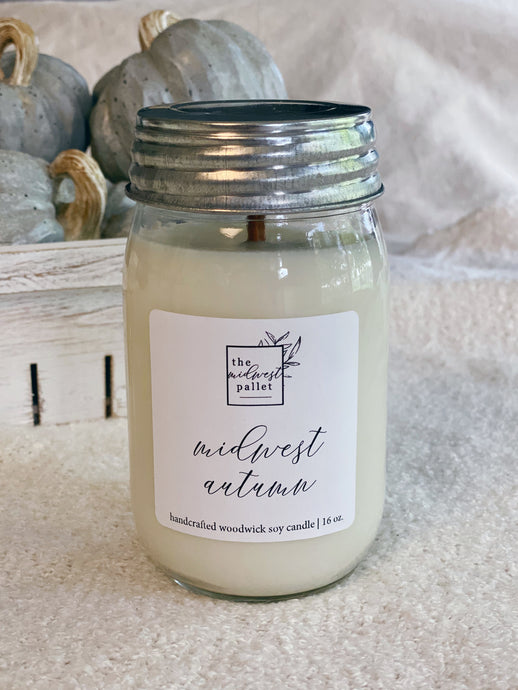Midwest Autumn | Soy Wooden Wick Candle