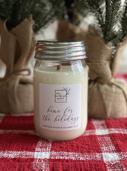 Home for the Holidays | Soy Wooden Wick Candle